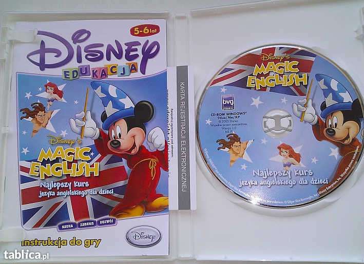 Edukacyjna Gra PC - jęz. ang. Disney Magic English Edukacja 5-6 lat