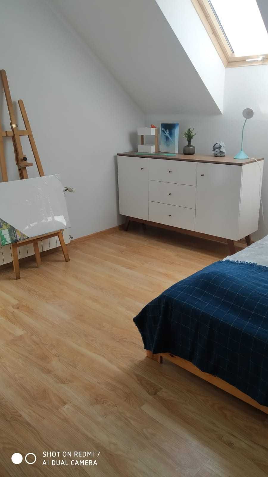 Dom nad jeziorem w 1 linii zabudowy, łódka, pomost z linią brzegową