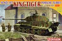 Model Dragon Kingtiger Porsche Turret 7254 + Dodatki Aber Voyager