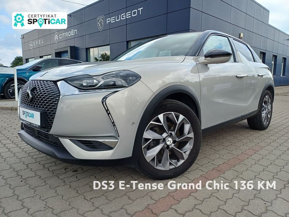 DS Automobiles DS 3 Crossback DS3 E-Tense Grand Chic 136 KM / I wł. / Serwis ASO / Gwarancja / FV23%