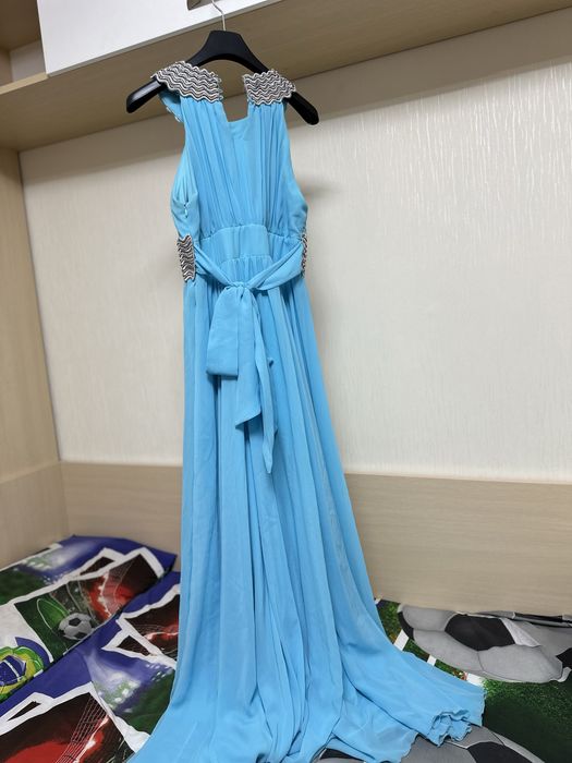 Выпускное длинное нарядное платье S-M