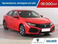 Honda Civic 1.0 VTEC Turbo, Salon Polska, Serwis ASO, Klimatronic, Tempomat,
