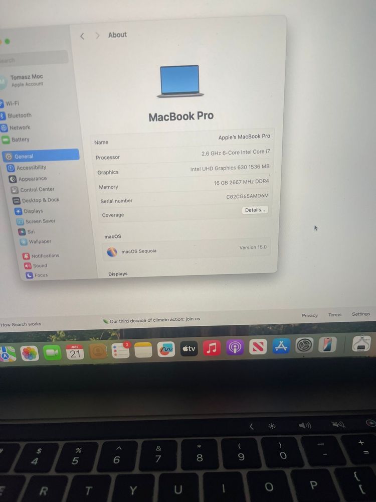 Apple Macbook pro 16” 2020 i5, Torba