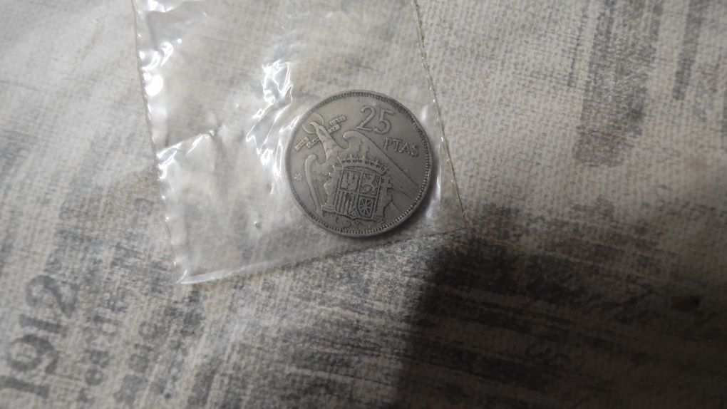 Moeda 25 pesetas 1957