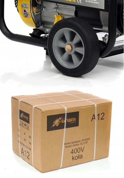 Profesjonalny Agregat Prądotwórczy 5,2kw Generator Avr Miedź Stojan Ko