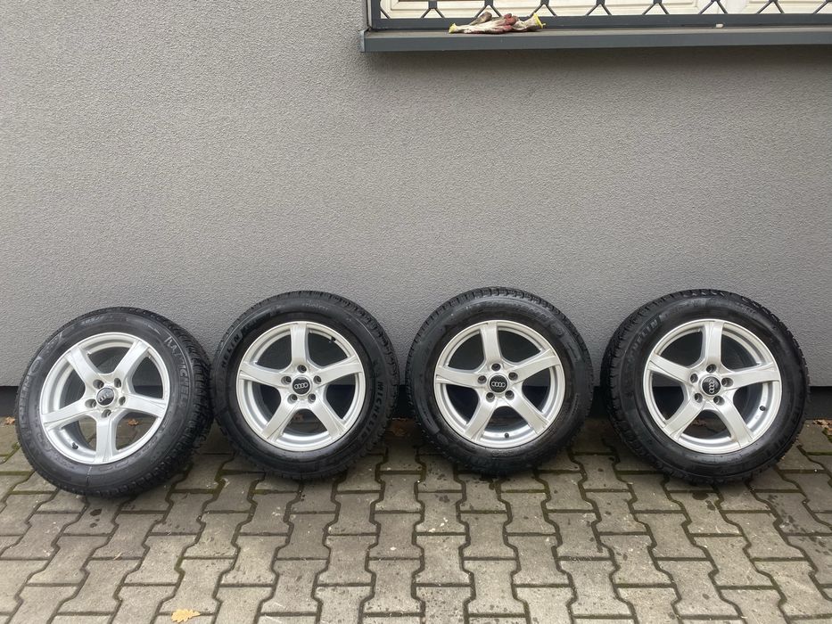 Felgi aluminiowe 5 x 112  z oponami zimowymi Audi , VW, Skoda