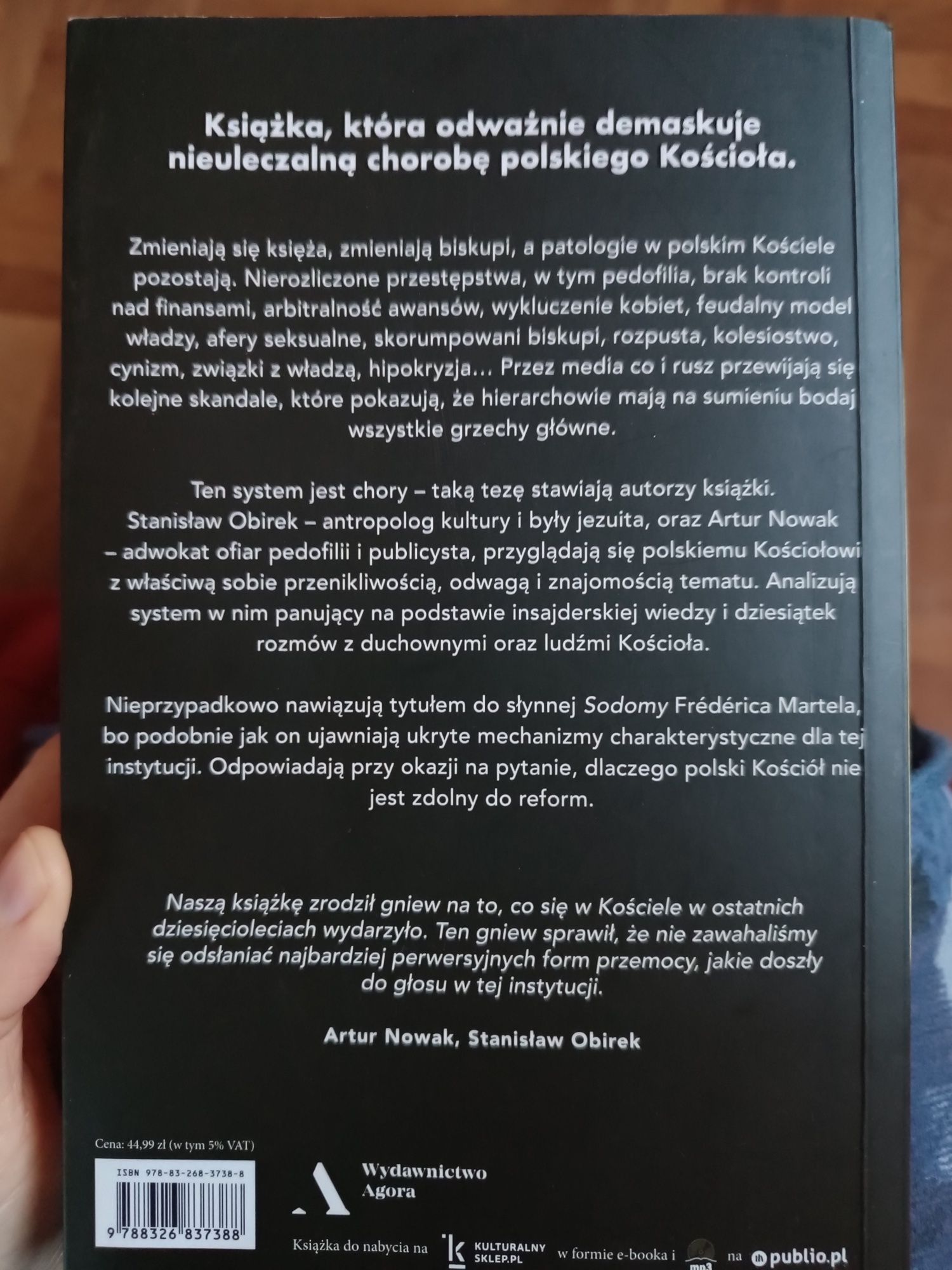 Książka "Gomora" A. Nowak, S. Obirek