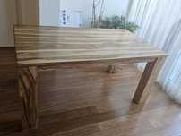 Unikatowy drewniany stół rozkładany 160/210x90x77 z mango