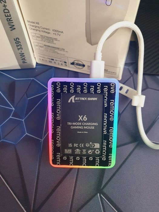 Нові ігрові мишки Attack Shark X6 PAW3395  DPI26000 з докстанцією
