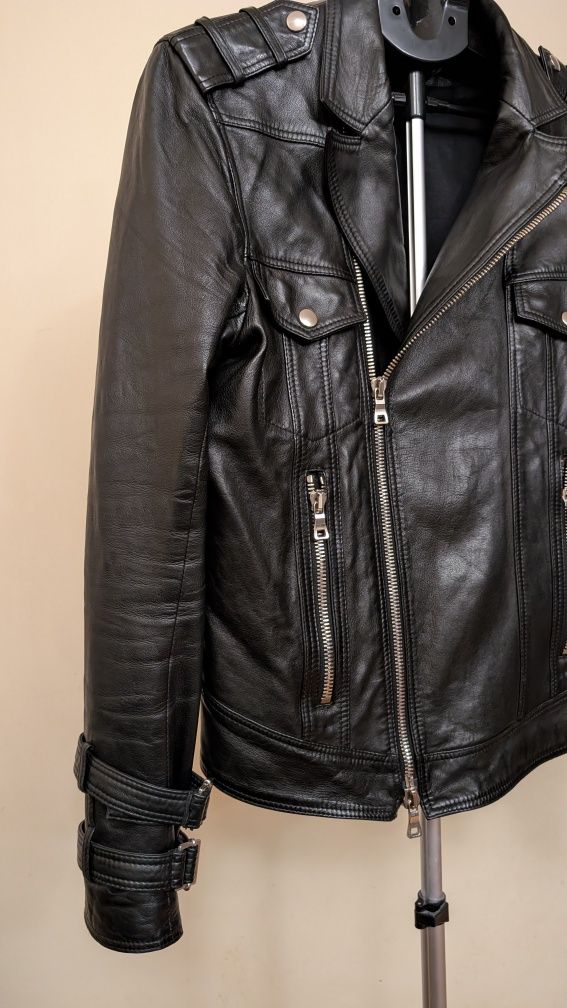 Шкіряна куртка люксового бренду Balmain роз.48 s-m оригінал