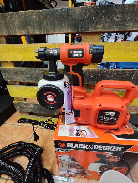 Краскопульт BLACK+DECKER HVLP400/компрессорный/гар2/Днепр/распылитель