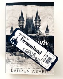 Zakładka do książki Drobnym drukiem Lauren Asher Ticket to Dreamland