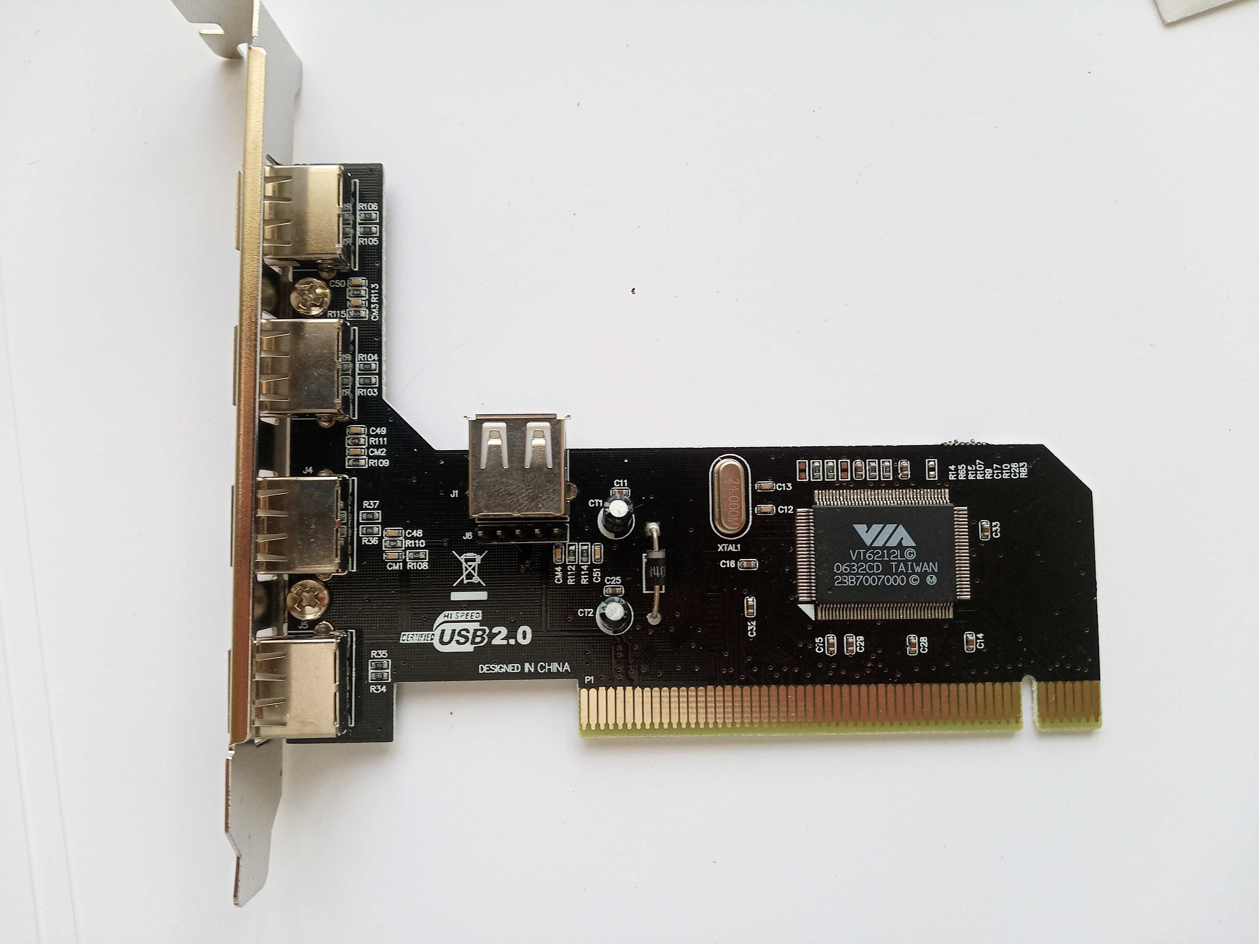 Контроллер PCI USB 2.0 4+1 ports VIA VT6212L