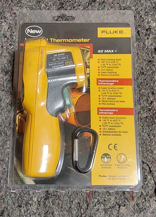 Пирометр Fluke 62 MAX+ от -30°C до 650°C.
