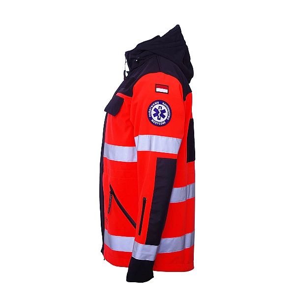 Kurtka ratownicza Softshell PRM-23 FLUO North-Wind z kompletem emblema