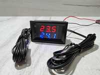 Цифровой термометр с двумя датчиками от -50 до +125°С