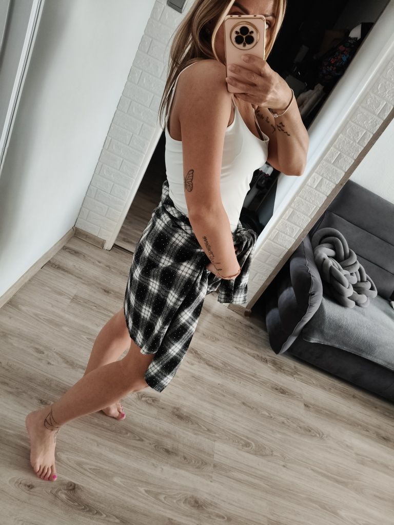 Nowa koszula krata dżety oversize