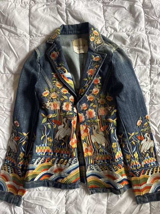 Джинсовый пиджак  chanel ace gucci