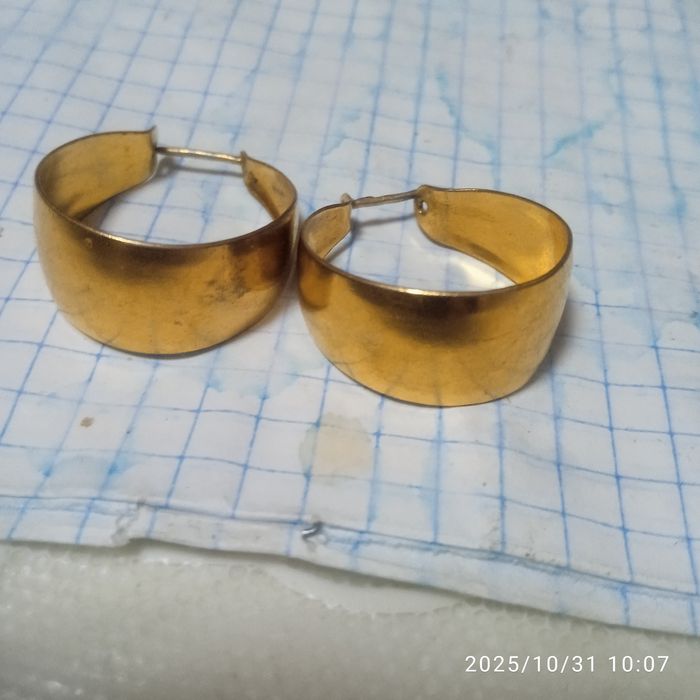 Продам серьги позолота СССР.