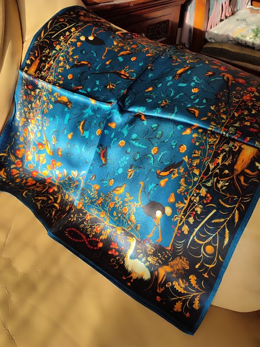 100% jedwabna apaszka