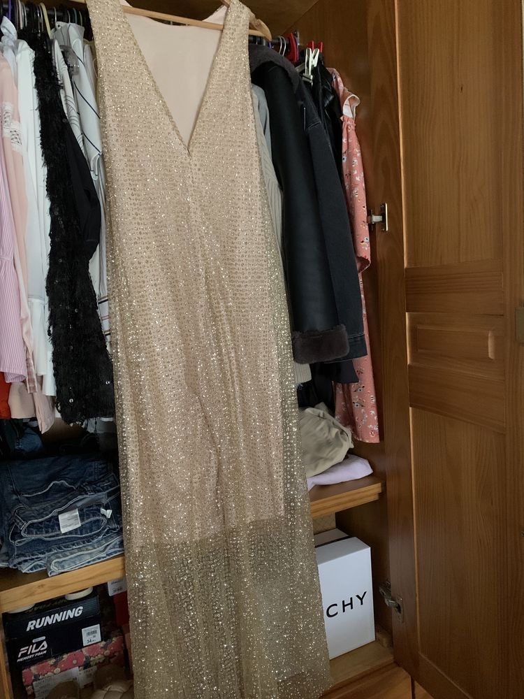 Vestido Cerimónia Dourado (S)