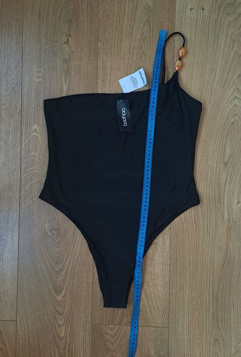 Черный женский сдельный совместный слитный купальник