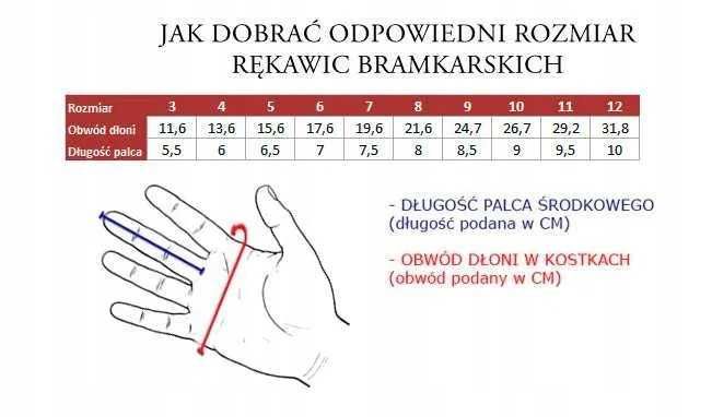 REAL MADRYT Rękawice bramkarskie dla dzieci ASUK 6-9 lat rozmiar 6