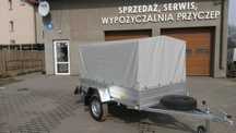Rydwan EURO A-750/C2  Przyczepa jednoosiowa wymiary: 220/130/35 [cm] GWARANCJA RATY!!!