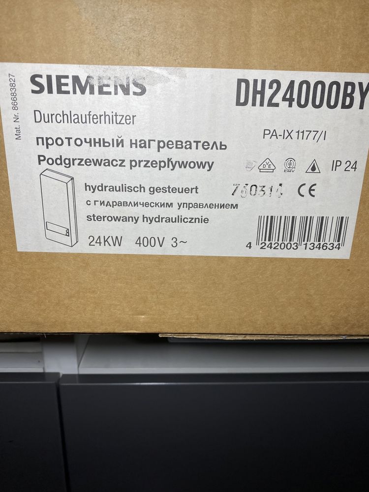 Siemens Podgrzewacz Ogrzewacz Przepływowy Wody Terma Boiler