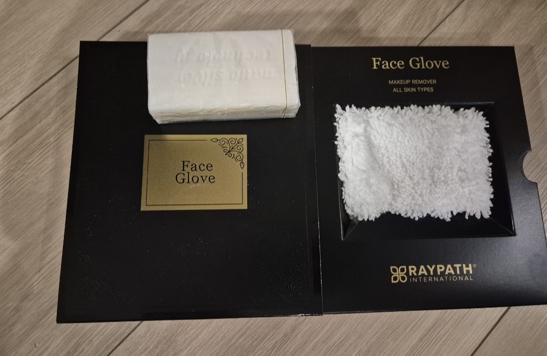Zestw Raypath  czyścik  do twarzy Face glove plus mydło z NanoSrebrem