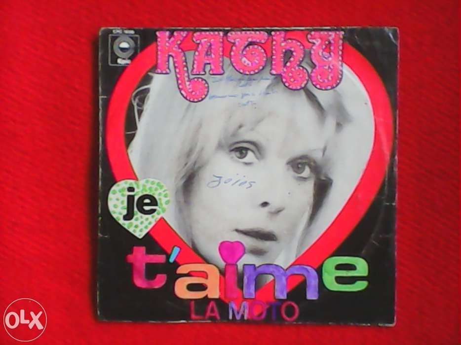 Kathy - Je t'aime - La moto, vinil single