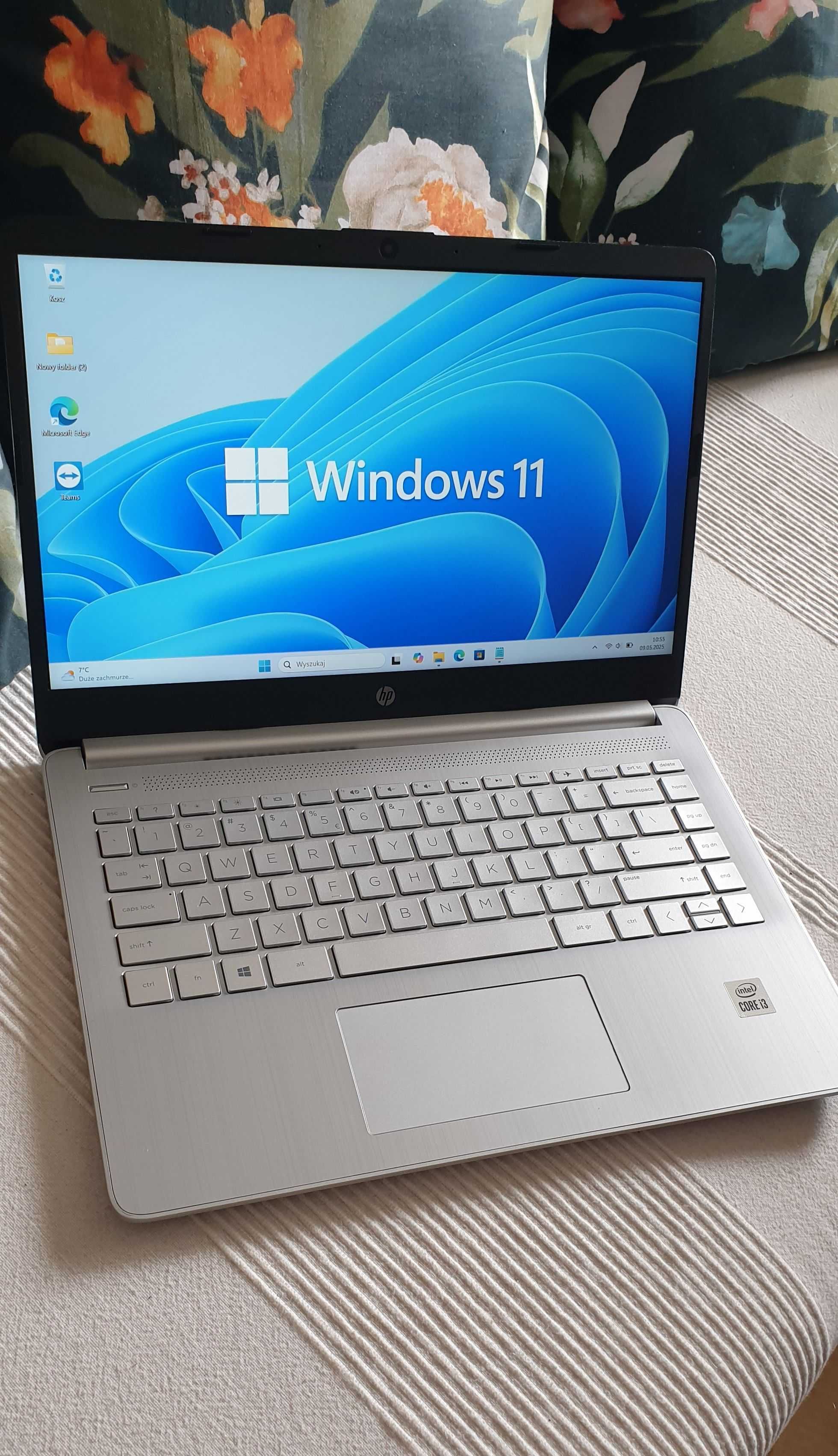 Windows 11 Mocny laptop hp 14 szybki SSD intel i3 pc do internet fajny