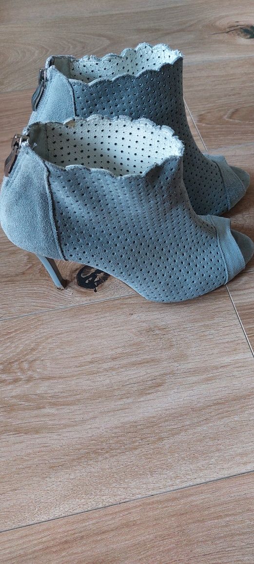 Botki skórzane open toe Primamoda rozm. 39
