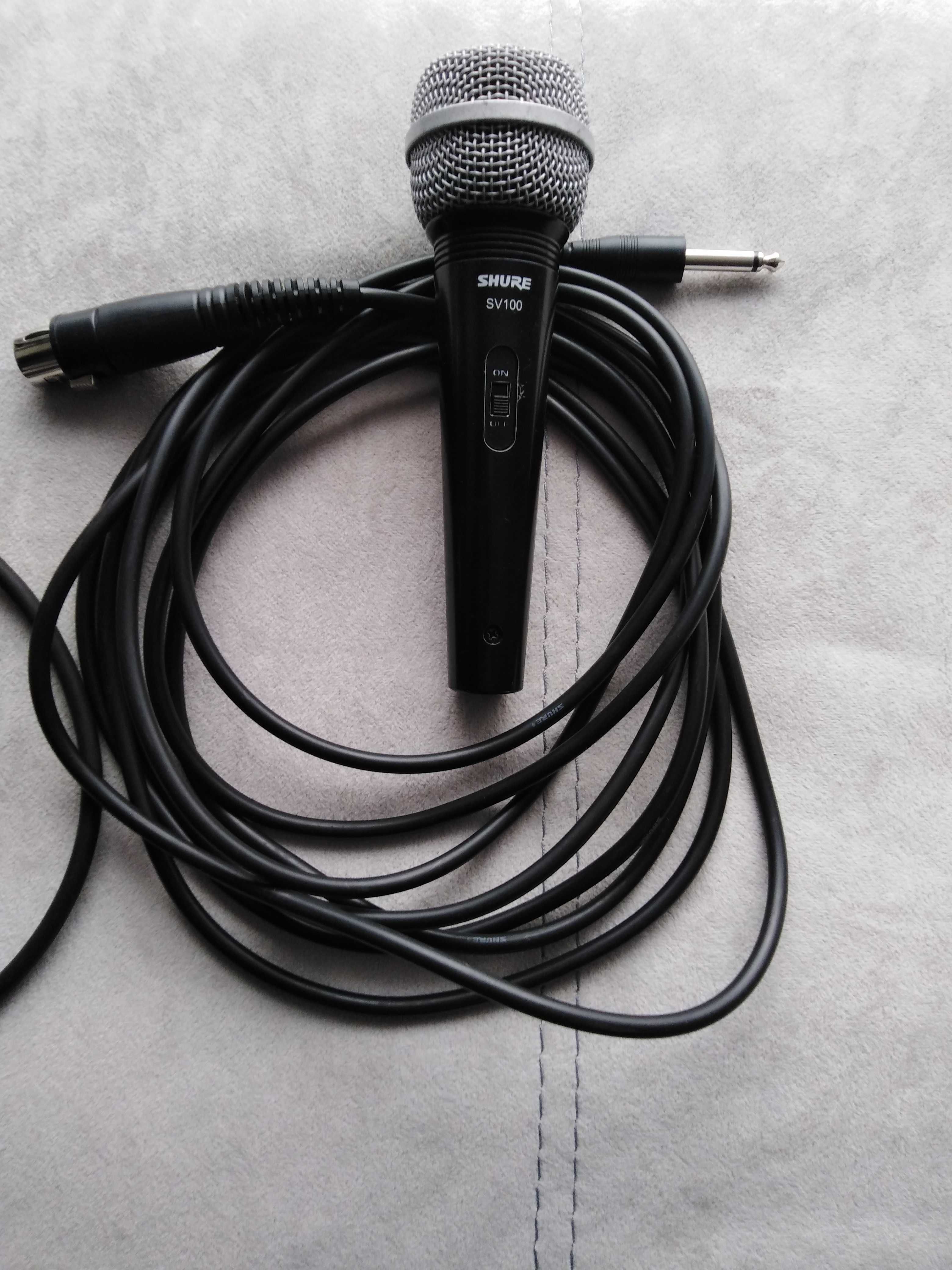 Два микрофона SHURE SV100 з проводами