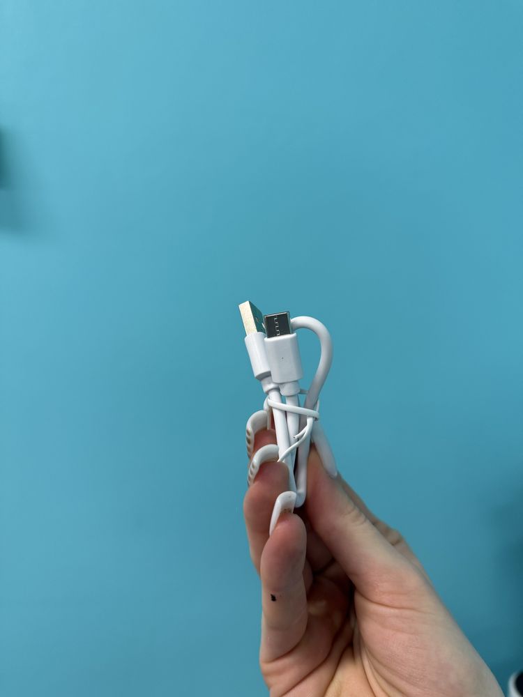 biały kabel usb – micro usb do ładowania / c danych, uniwersalny