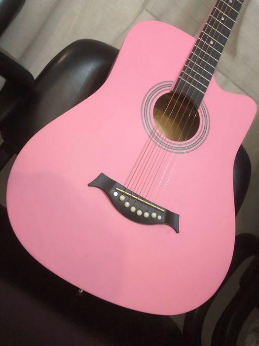 Violão Novo - 38 Polegadas, Capa, Correia, Paleta, capotraste, afinado