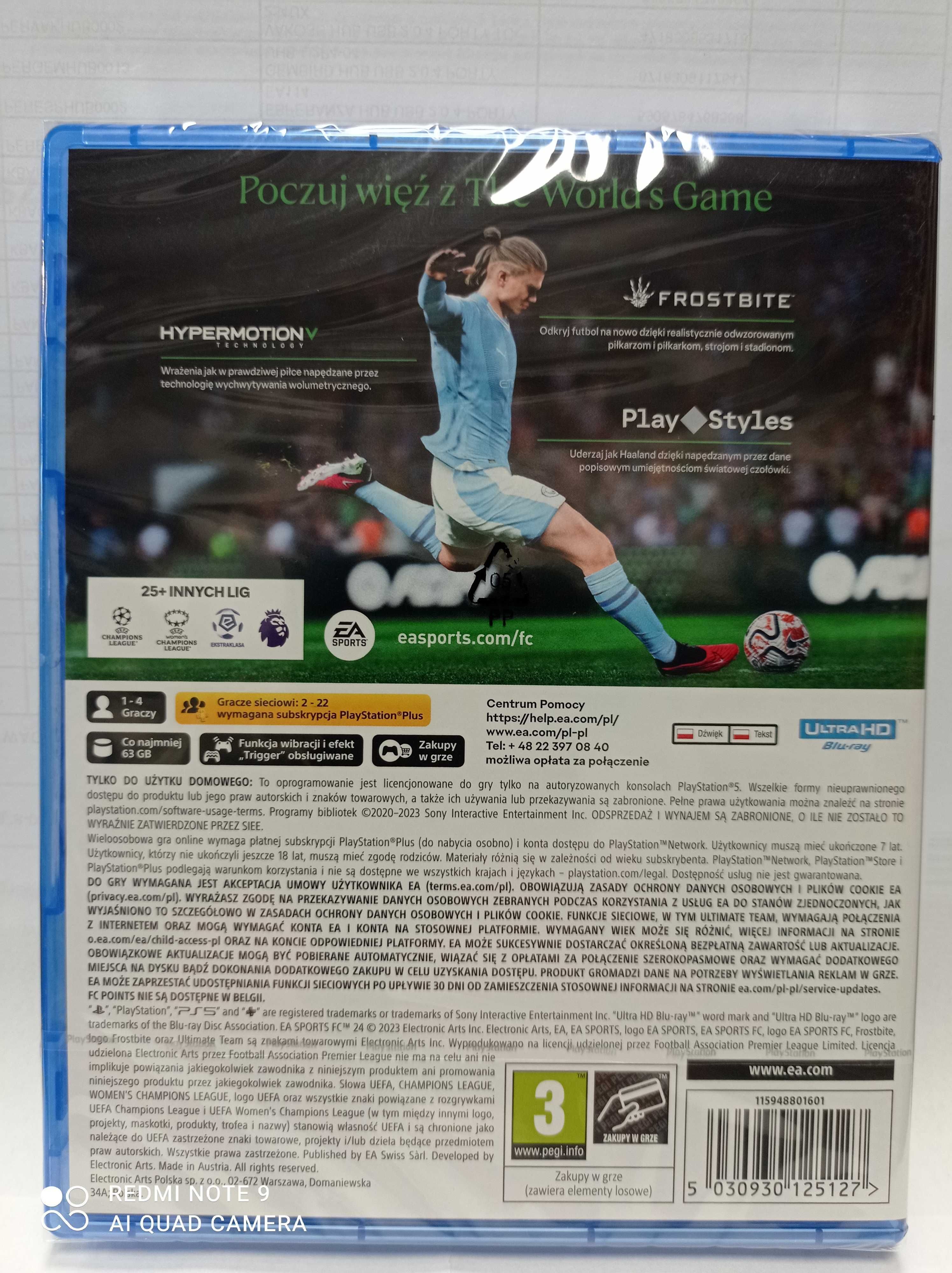 EA Sports FC 24 /FIFA24/ gra na ps5 /zamiana również/