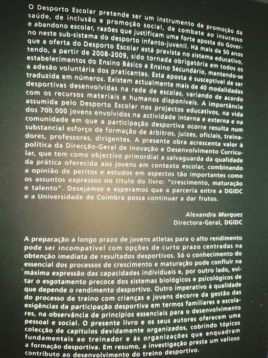 Youth Sports: Growth, Maturation and Talent	- Desporto Escolar - Novo*