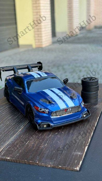 Дрифт машинка на радіокеруванні Ford Mustang Синя. Машинка на пульті
