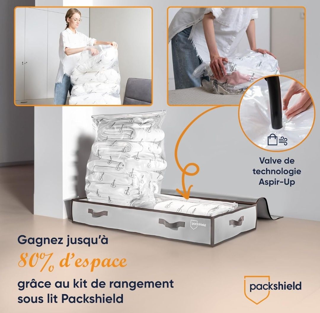 Packshield Materiałowa organizer do przechowywania + 2 worki