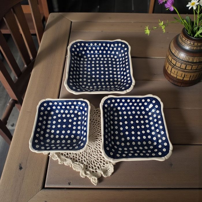 Salaterki kpl.3szt.Gat 1.Ceramika Bolesławiec