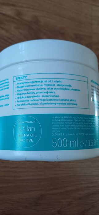 Oillan nawilżający dermo-krem 500ml