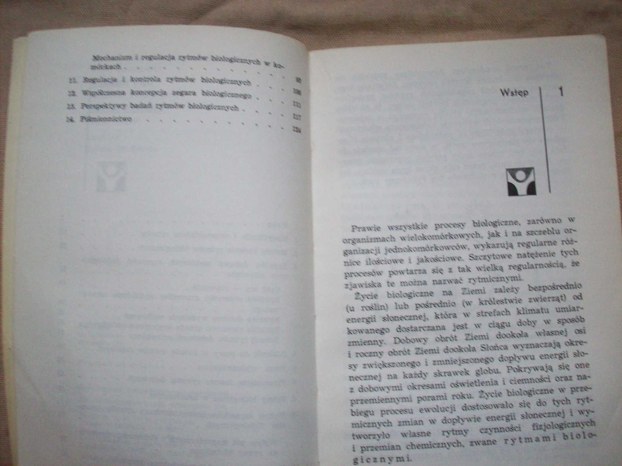 Chronobiologia, rytmy biologiczne człowieka, S.Szmigielski, 1974.