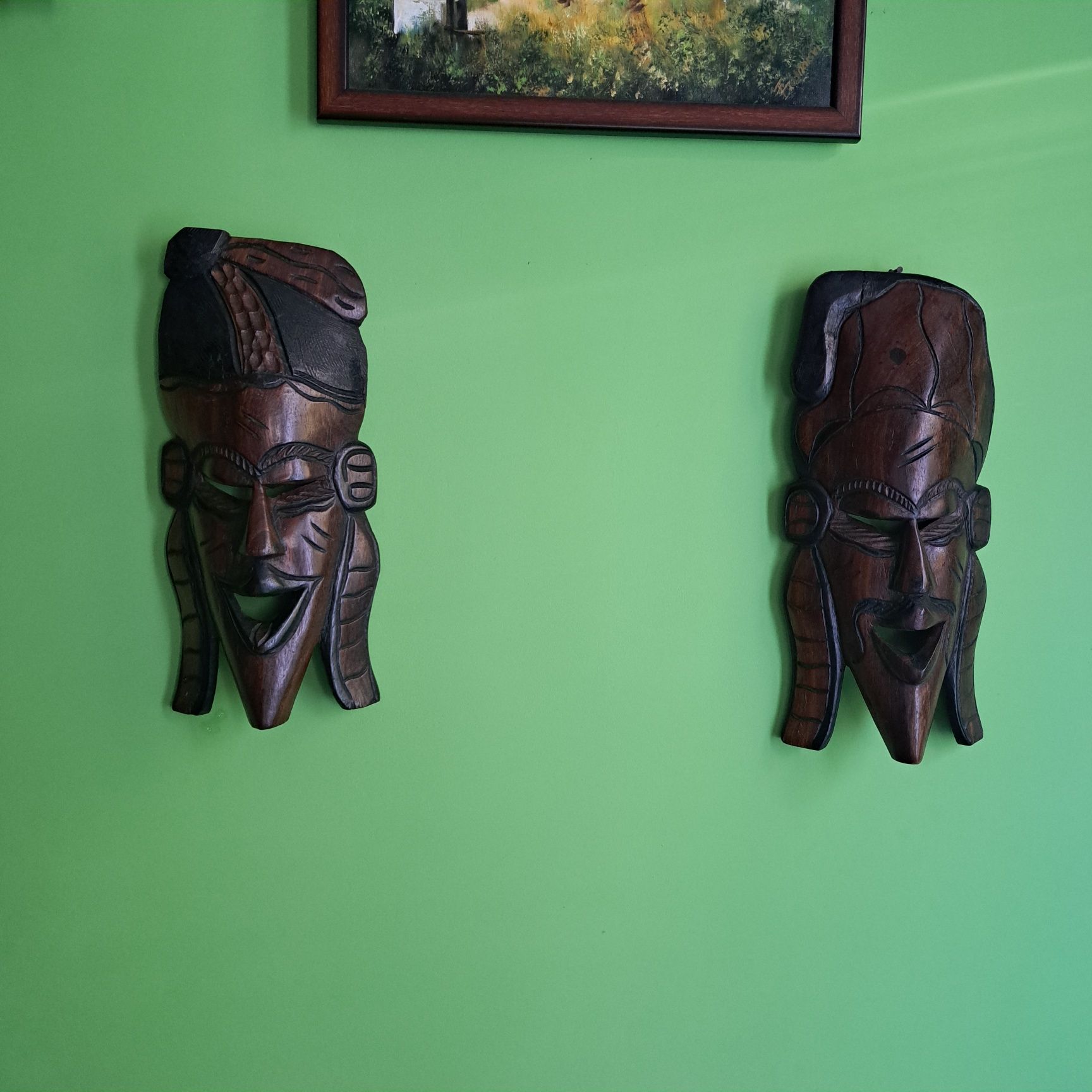 Maska afrykańska - drewno