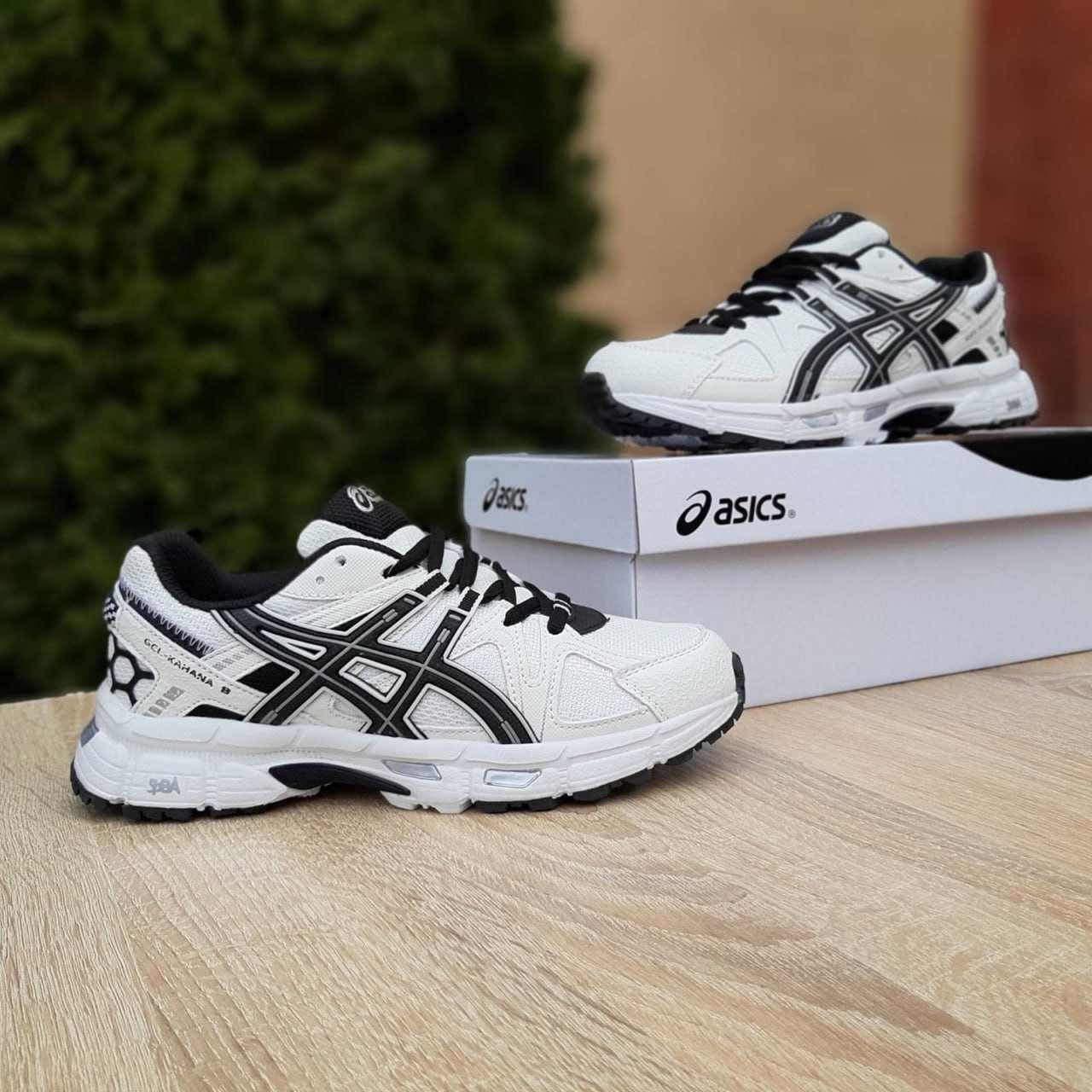 Чоловічі кросівки Asics Gel Kahana 8 Білі з чорним 11177 ТОП