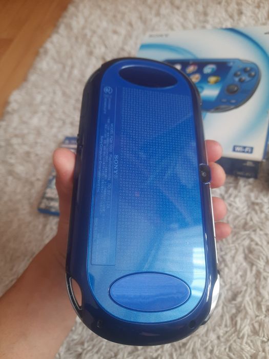 Konsola ps vita fat sapphire blue niebieska oled karta 8gb gundam