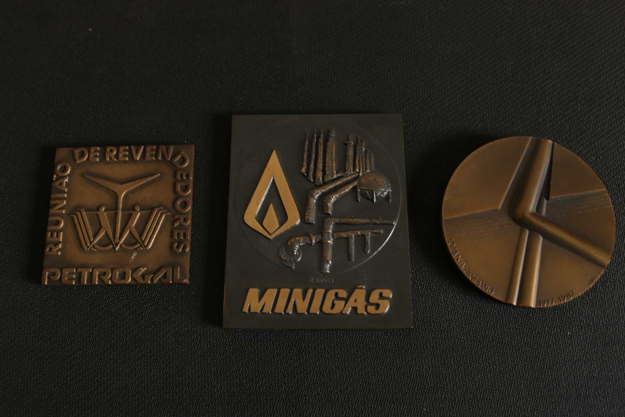 medalhas bronze sector energético vintage