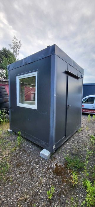 Używane kontenery stróżówki 2,4x2,4m na sprzedaż