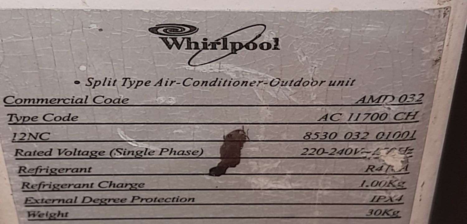 Klimatyzator split z funkcją grzania Whirpool 3.6 kw