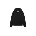 Худі AMI Paris Ami De Coeur Zipped Hoodie Black